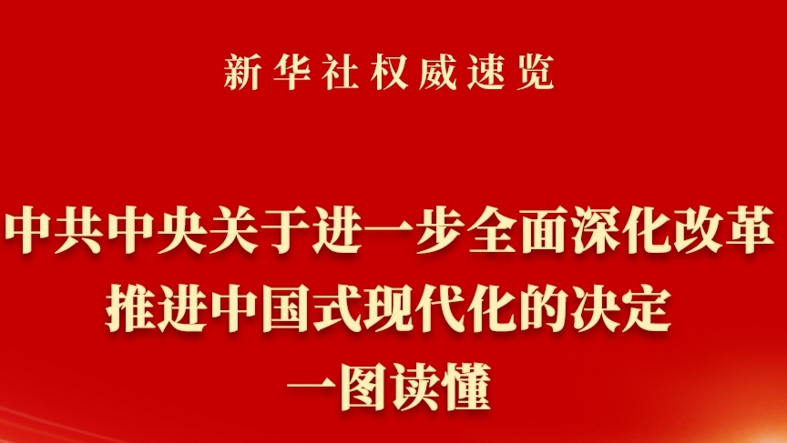  《中共中央關(guān)于進(jìn)一步全面深化改革、推進(jìn)中國式現(xiàn)代化的決定》一圖讀懂